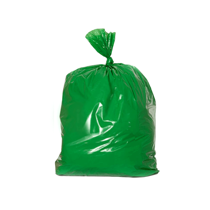 Garbage Bag HDPE Green 115x135 20 Mic - 20Pcs 40 gallon - HygieneForAll